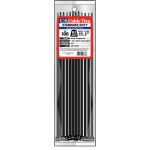 Standard Duty Cable Ties, UV Black - 11", 100pk