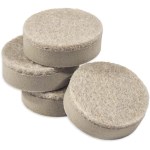 Feltac Self-Leveling Felt Pads, Beige - 1", 8pk