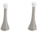 National Spring Door Stop, Satin Nickel - 3", 2pk