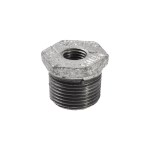 Anvil/Mueller Malleable Hex Bushing, Galvanized - 3/4" x 1/2"