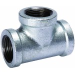 Anvil/Mueller Malleable Tee, Galvanized - 2-1/2"