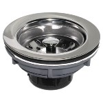 Basket Strainer Assembly, Chrome  3-1/2" to 4"