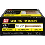 Prime Source #8 x 2" Gold Construction Screw (1 lb)