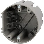 Madison Smart Box Round Ceiling Box, Gray - 4"