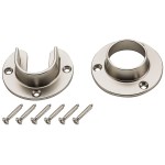 Heavy Duty Closet Flange Set - Satin Nickel