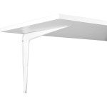 Knape & Vogt Utility Shelf Bracket, White  5" x 6"