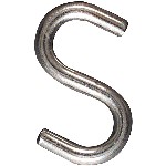 Stainless Steel Open S-Hook - 1-3/4"