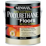 Minwax 13025 Super-Fast Drying Polyurethane, Clear Satin - 1 Gal.
