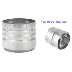 PelletVent Appliance Adapter, Galvanized - 3"
