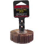 K-T Industries Mounted Flap Wheel - 3" x 1", 60 Grit