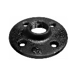Anvil/Mueller Malleable Iron Floor Flange, Black - 2"