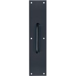 Door Pull Plate  Matte Black   3-1/2" x 15"