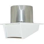 Plastic Eave Vent, White - 4"