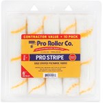 Gold Stripe Cigar Roller Cover, 3/8" Nap - 6", 10pk