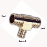 John Frey Lead Free Brass PEX Tee   3/4"   25pk