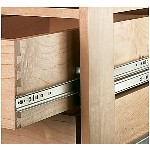 Drawer Slide/Side Track - Zinc ~ 18"