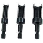 Milescraft Plug Cutter Set - 1/4", 3/8", 1/2"