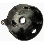 Round Splice Box, Weather Proof Gray 4 inch