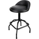 Pneumatic Swivel Bar Stool, Black - 330 Lb Capacity