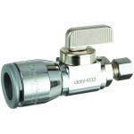 Dahl 1/2" Push-One x 1/4" OD Straight Water Stop