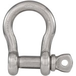 Anchor Shackle  Stainless Steel   1/4"