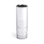 GearWrench Deep Socket - 3/8" Drive, 6-Point Metric, 16mm