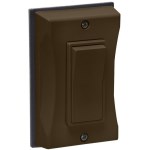 Weatherproof Cover, Bronze - 1 Gang