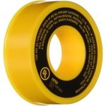 Gas Teflon Tape, Yellow 1/2 x 260 inch