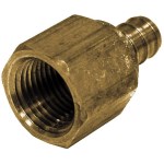 PEX Female Threaded Adapter, Brass - 1" PEX x 1" FIP