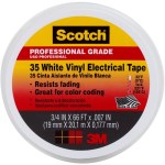 Vinyl Electrical Tape, White ~ 3/4" x 66'