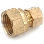 Female Coupling, Lead Free Brass - 3/8" x 1/2"