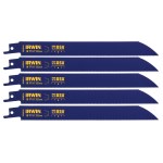 Irwin WeldTec Reciprocating Saw Blades - 8" x 18 TPI (5-Pack)
