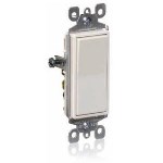Decora Rocker Switch, Non-Illuminated - 15 Amp, Ivory