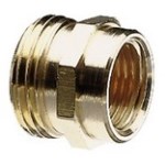 Male & Female Hose Connector, Brass ~ 3/4"