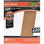 Sandpaper, Garnet - 9" x 11", 220 Grit, 25pk