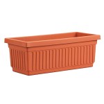 Venetian Style Flower Box, Clay Color - Approx 18" x 7.5" x 7"