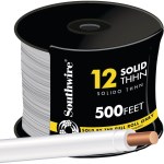 Southwire THHN Solid Building Wire  White   12 AWG  500'