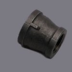 Anvil/Mueller Malleable Reducing Coupling, Black - 1-1/4" x 1"