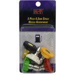 Pressure Washer Spray Nozzle Set - 4.5mm, 5pk