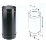 Single Wall Stove Pipe, 24 Gauge - 8" x 12"