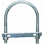 U Bolt, Zinc ~ 3 1/2" x 5 1/4"