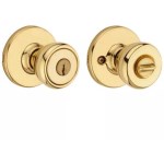 Kwikset Tylo Keyed Entry Knob - Polished Brass