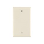 Single Blank Wall Plate - Light Almond