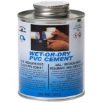 Black Swan Wet-or-Dry PVC Cement, Blue - Pint