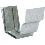 Gutter Slip Joint Connector, Galvanized Steel - 5"
