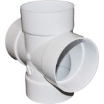 SDR PVC Cross 4"
