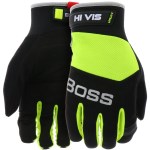 Boss Synthetic Leather Utility Gloves, Hi-Vis - Large