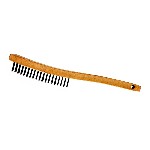 Carbon Wire Scratch Brush ~ 4 x 15 Row