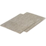 Eco Feltac Felt Pads, Beige - 4-1/2" x 6", 2pk