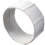 Duct Coupler ~ 4" Diameter, White